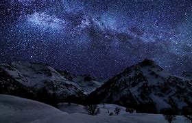 Image result for Mountains and Milky Way Moon