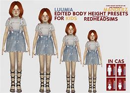 Image result for Sims 4 Feet Height Slider