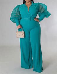 Image result for Plus Size Stretch Jumpsuit