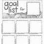 Image result for Printable Goal List Free