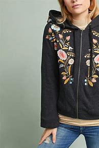 Image result for Embroidered Hooded Sweatshirt