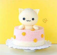 Image result for Kawaii Cat Cake
