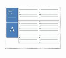 Image result for Telephone and Address Book Template