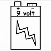 Image result for 9 Volt Battery Clip Art