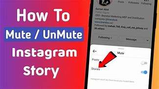 Image result for How to Unmute Someone On Instagram
