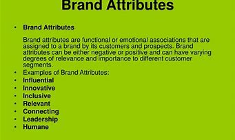 Image result for Brand Attributes Examples