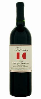 Image result for Robert Keenan Cabernet Sauvignon 35th Anniversary Reserve Spring Mountain