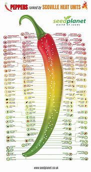Image result for Chilli Scoville Chart