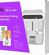 Image result for Dual Sided Plastic ID Card Printer