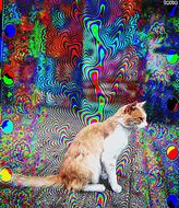 Image result for Hippie Trippy Cats