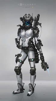 Image result for Anime Cyborg in Full Armor