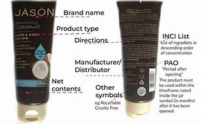 Image result for Cosmetic Packaging and Labels