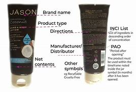 Image result for Skin Care Product Label