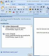 Image result for Recover Word Document From Tmp File
