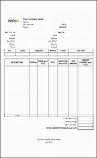 Image result for Free Simple Invoice Template Australia