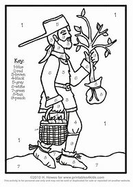Image result for Johnny Appleseed Color Page