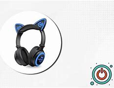 Image result for Cute Glowing Cat Ear Headphones