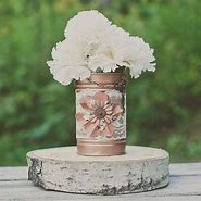 Image result for Tin Can Wedding Decorations