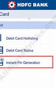 Image result for HDFC Debit Card Pin Generation