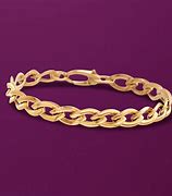 Image result for 24K Gold Link Bracelet