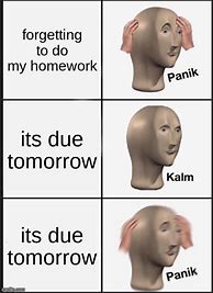 Image result for Forgetting to Do Homework