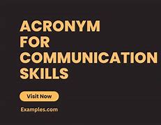 Image result for Communication Acronym