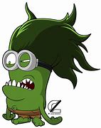 Image result for Minion with Green Hair
