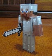 Image result for Minecraft Papercraft Steve with Armor