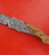 Image result for Damascus Pocket Knife
