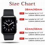 Image result for Size Chart for Apple Watches
