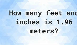 Image result for 1.96 Meters to Feet