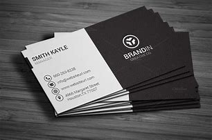 Image result for Black and White Business Card Template