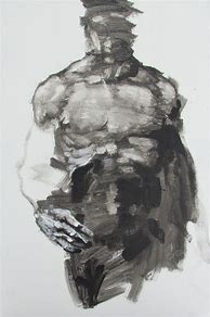 Image result for Black and White Figure Painting