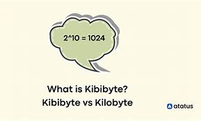 Image result for Difference Between Kibibyte and Kilobyte