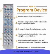 Image result for GE 4 Device Universal Remote Control Codes
