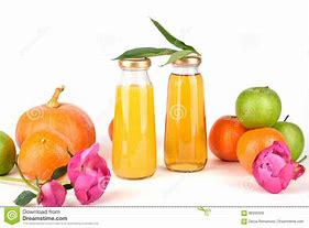 Image result for Apple and Orange Juice Bottles