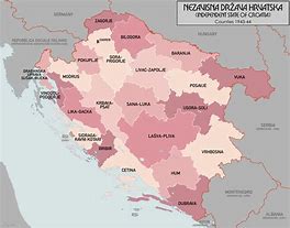Image result for Nezavisna Drzava Hrvatska Mapa