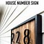 Image result for DIY Modern House Number Sign