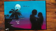 Image result for Easy Acrylic Love Paintings