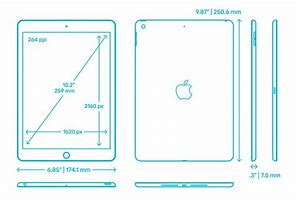 Image result for iPad Screen Size Dimensions