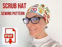 Image result for Printable Scrub Hat Sewing Pattern