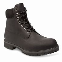 Image result for Black Leather Timberland Boots