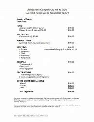 Image result for Food Contract Proposal Format