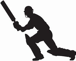 Image result for cricket silhouette vector