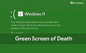 Image result for What Is the Green Screen of Death