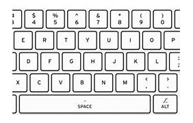 Image result for QWERTY Keyboard Layout Diagram 105-Key