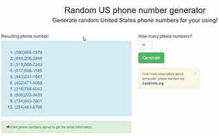 Image result for USA Fack Phone Number
