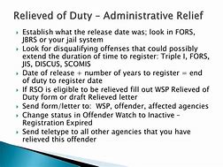 Image result for Relieved From Duty