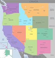 Image result for Western US Wall Map