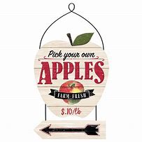 Image result for Take a Basket Pick an Apple Sign